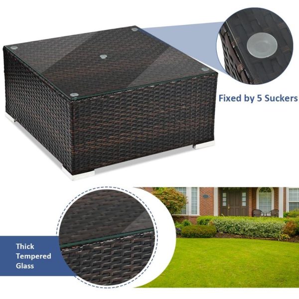 KAKELEN Patio Rattan Furniture Set