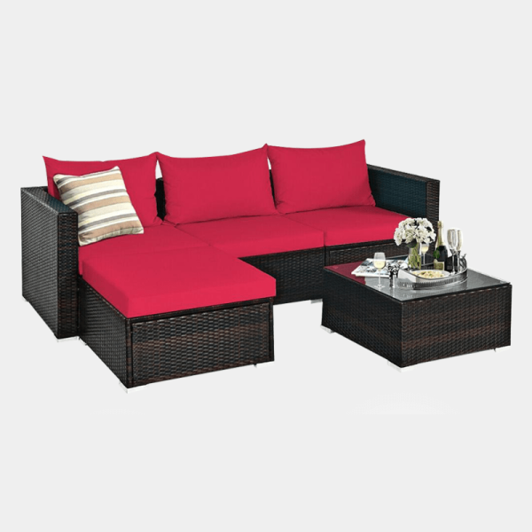 KAKELEN Patio Rattan Furniture Set