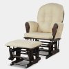ROKRS Wooden Glider and Ottoman