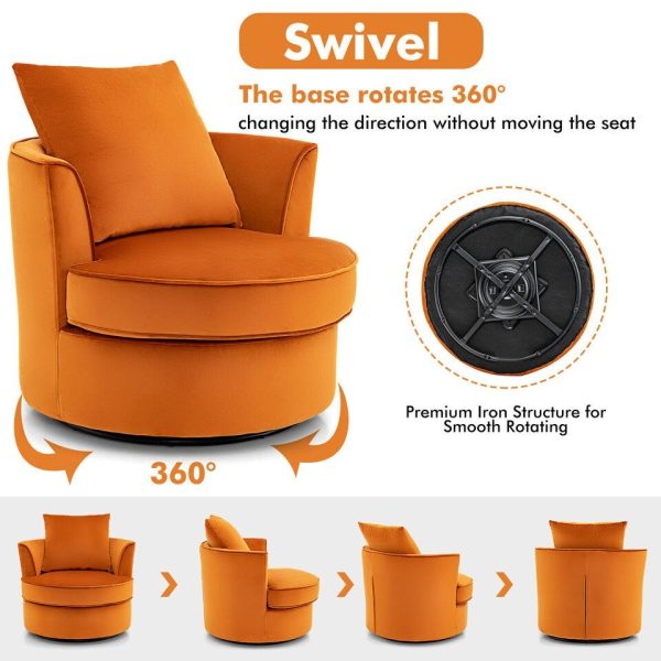 WOOVLE 360° Swivel Barrel Chair