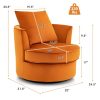 WOOVLE 360° Swivel Barrel Chair
