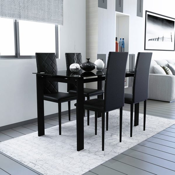 IRISA Dining Table | 4 Chairs Set