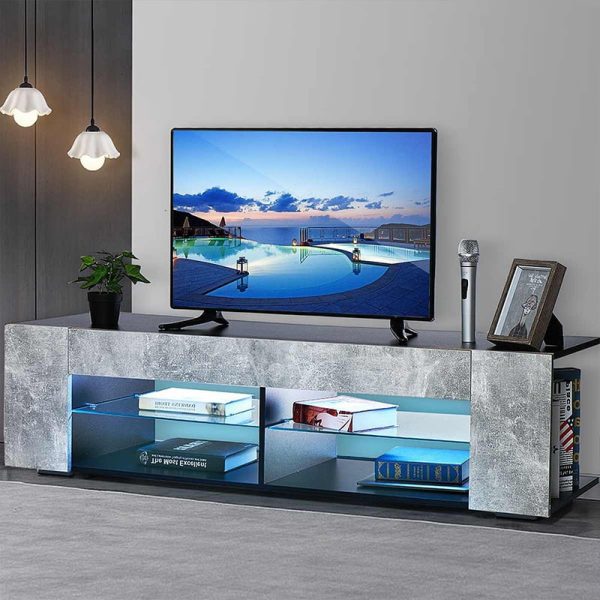TVBOK LED Bookshelves TV Stand