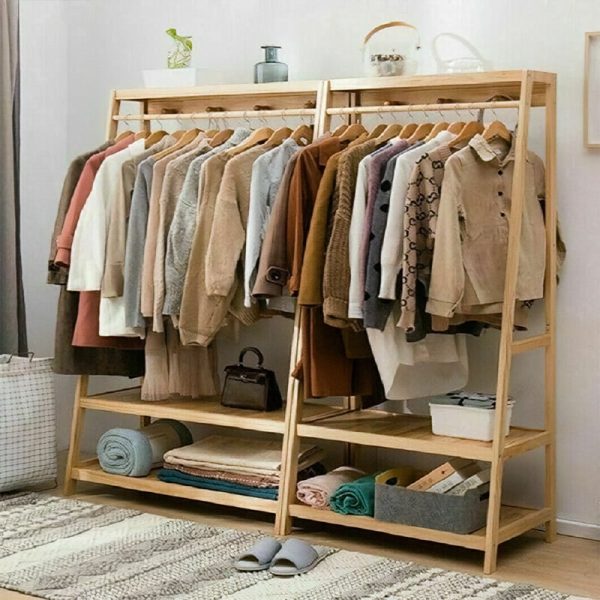 CLOZEN Bamboo Clothing Organizer