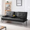 PHLOTA Convertible Sofa Bed__Black PHLOTA Convertible Sofa Bed