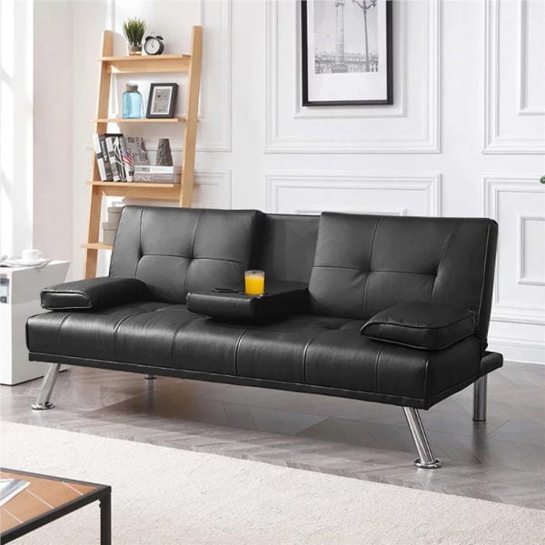 PHLOTA Convertible Sofa Bed__Black PHLOTA Convertible Sofa Bed