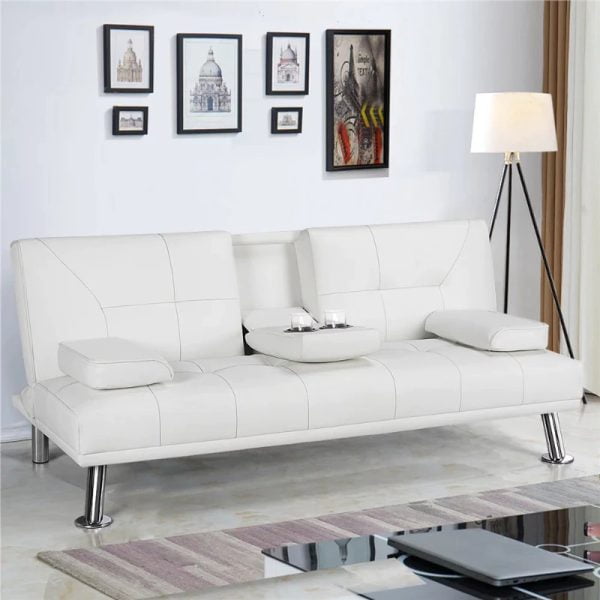 PHLOTA Convertible Sofa Bed__White PHLOTA Convertible Sofa Bed