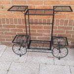 BIRUVALI Garden Cart Plant Holder