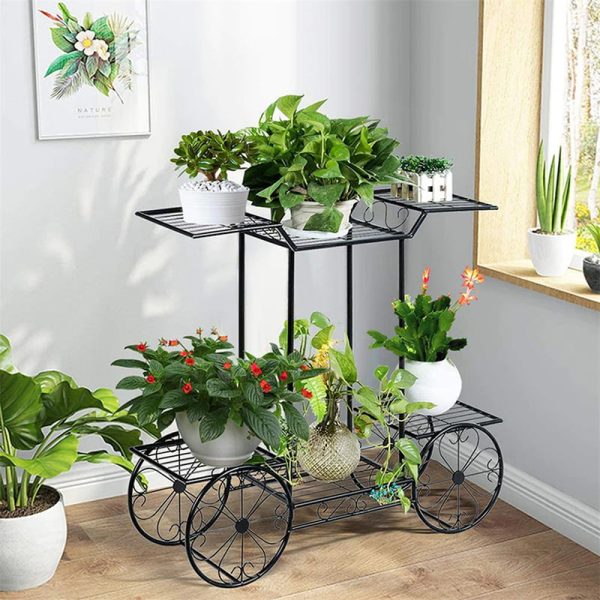 BIRUVALI Garden Cart Plant Holder