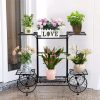 BIRUVALI Garden Cart Plant Holder