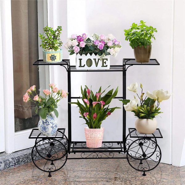 BIRUVALI Garden Cart Plant Holder