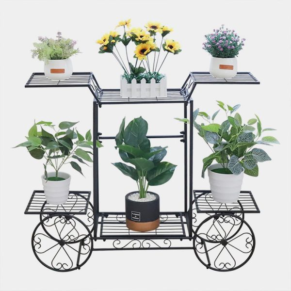 BIRUVALI Garden Cart Plant Holder