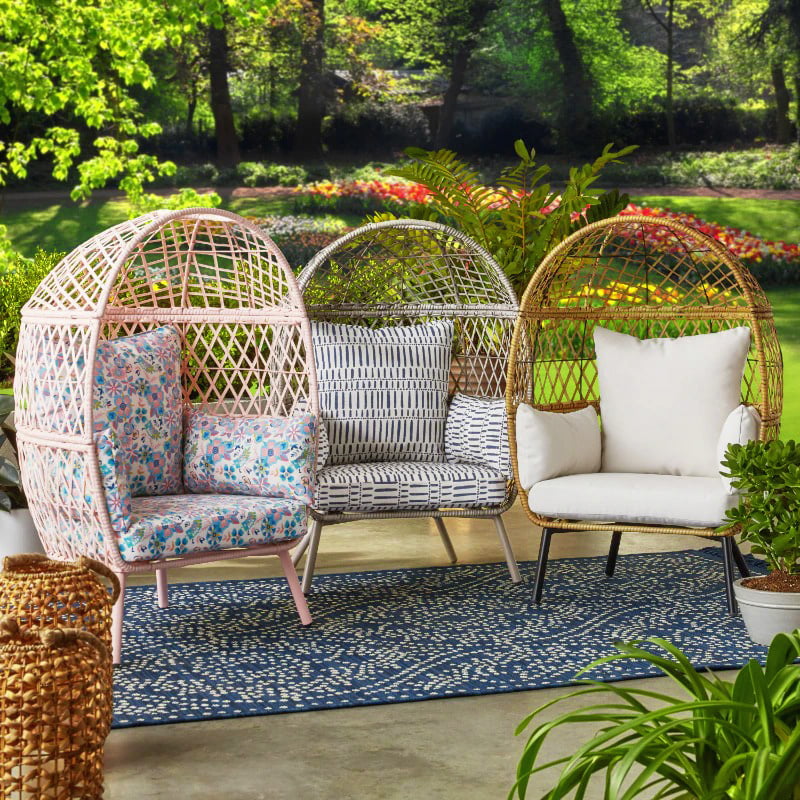 outdoor wicker egg chair