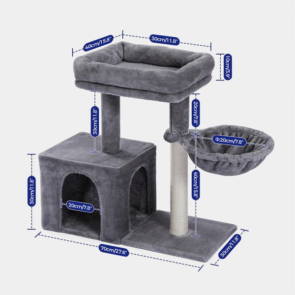 FURFAM Small Cat Tree Tower