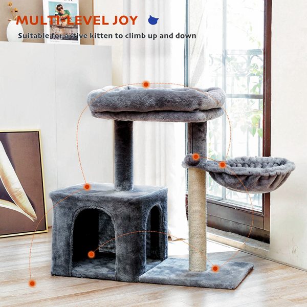 FURFAM Small Cat Tree Tower