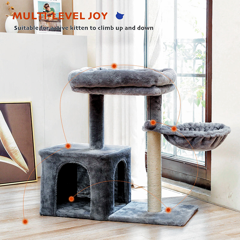 FURFAM Small Cat Tree Tower 4