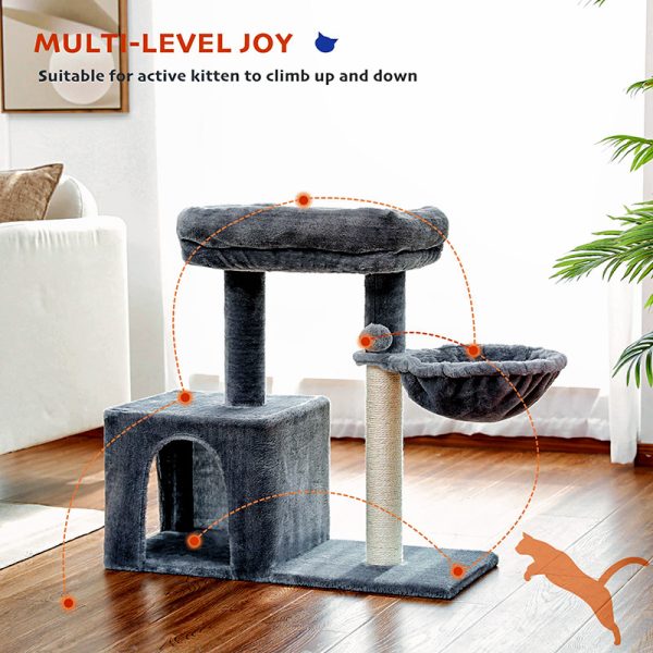 FURFAM Small Cat Tree Tower