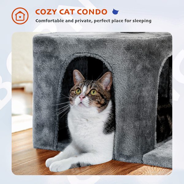 FURFAM Small Cat Tree Tower