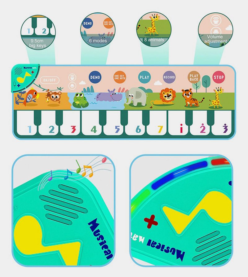 KIDIKEYS Baby Piano Mat 5