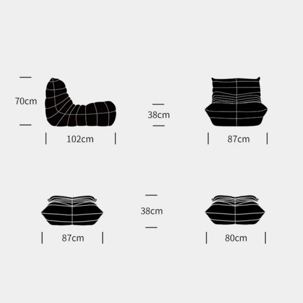 KUTH Lazy Floor Sofa