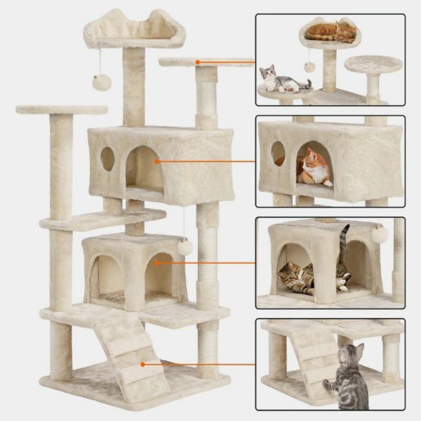 SKRY 54.5" Scratching Cat Tree