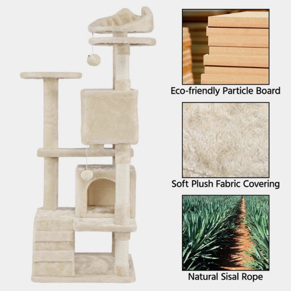 SKRY 54.5" Scratching Cat Tree