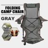 VOR Outdoor Backrest Footrest Folding Camp Chair