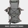 VOR Outdoor Backrest Footrest Folding Camp Chair