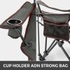 VOR Outdoor Backrest Footrest Folding Camp Chair