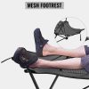VOR Outdoor Backrest Footrest Folding Camp Chair
