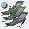 VOR Outdoor Backrest Footrest Folding Camp Chair