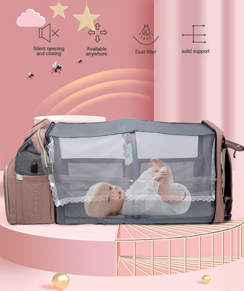 MUMPAKS Portable Folding Crib Bed 03