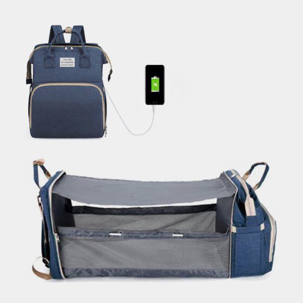 MUMPAKS Portable Folding Crib Bed