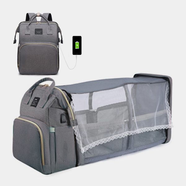 MUMPAKS Portable Folding Crib Bed