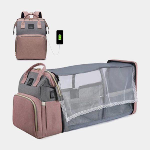 MUMPAKS Portable Folding Crib Bed