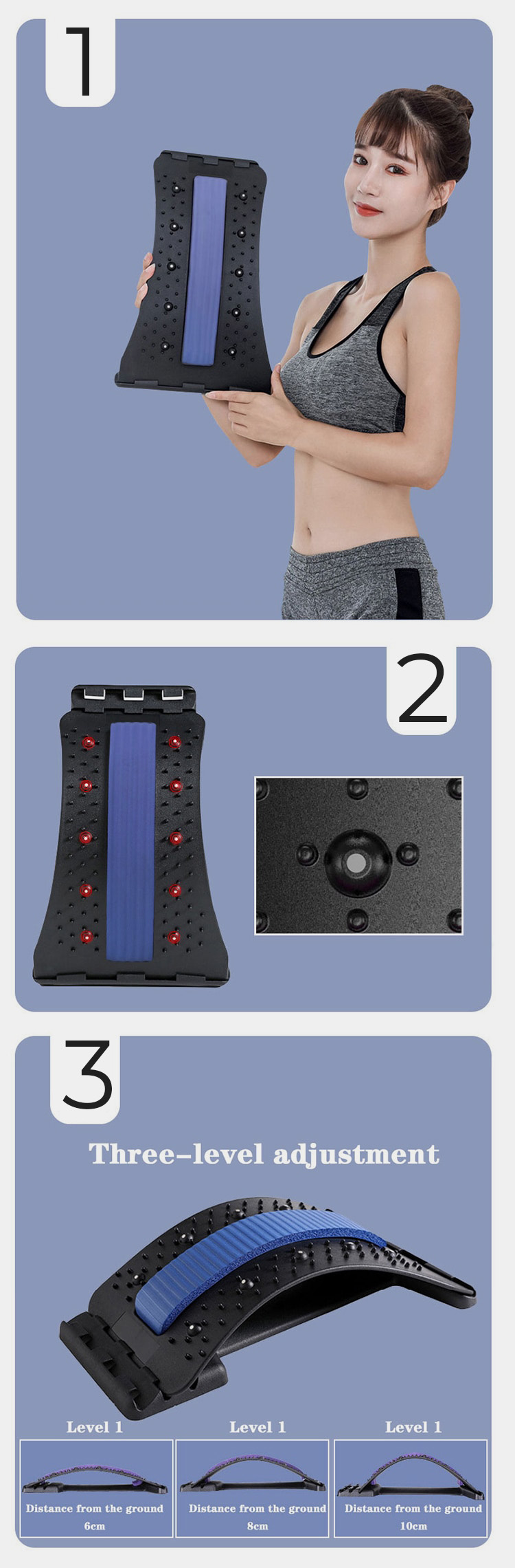 MYSTRETCH Multilevel Lumbar Traction Cushion 20