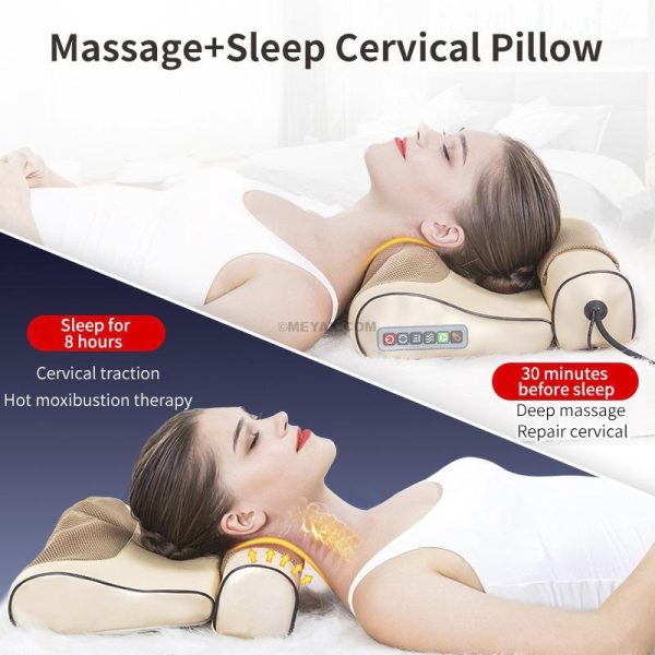 NUCALM Neck Cervical Traction Massage Pillow