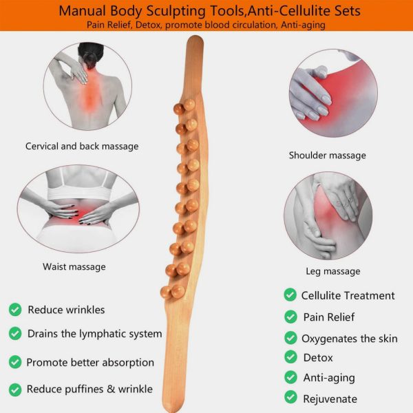 WOODLYFE Massage Roller Stick