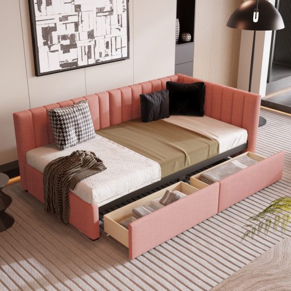DRAWLUX Twin Size Bed Frame