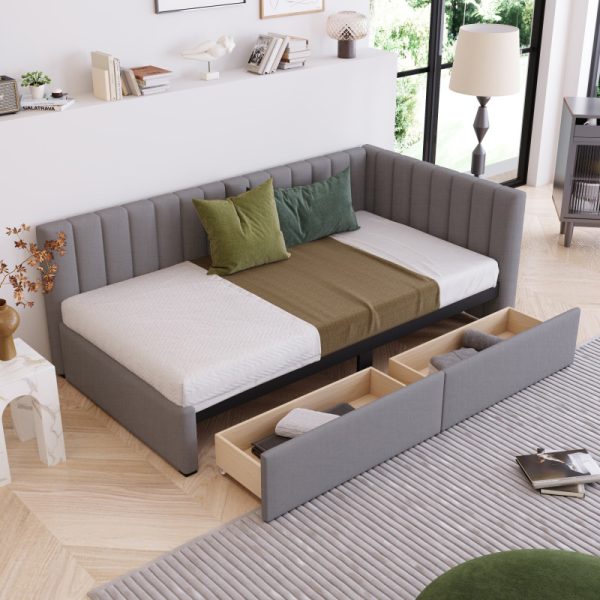 DRAWLUX Twin Size Bed Frame