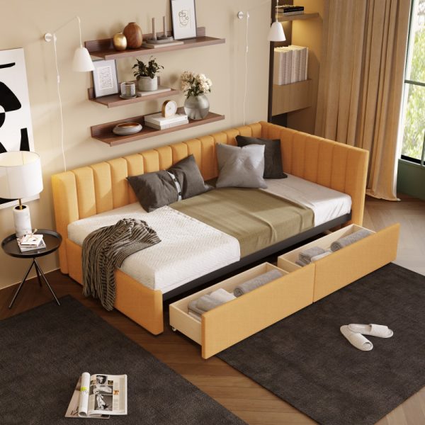 DRAWLUX Twin Size Bed Frame