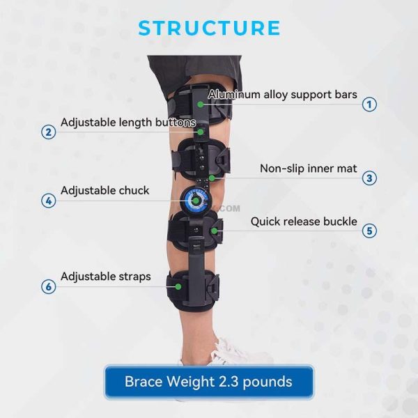 KNEEZER Hinged ROM Knee Brace Stabilizer