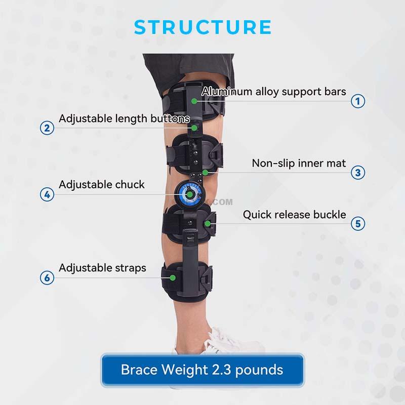 KNEEZER Hinged ROM Knee Brace Stabilizer 03