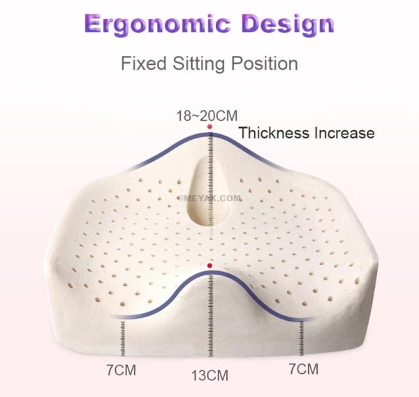 PLATEX X-Large Orthopedic Latex Seat Cushion