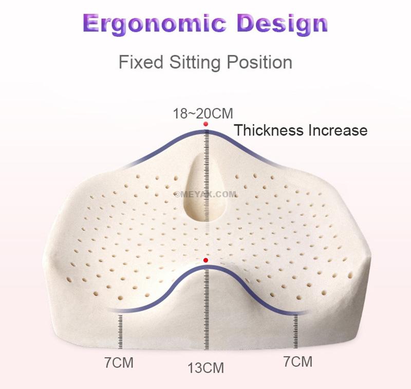PLATEX X-Large Orthopedic Latex Seat Cushion