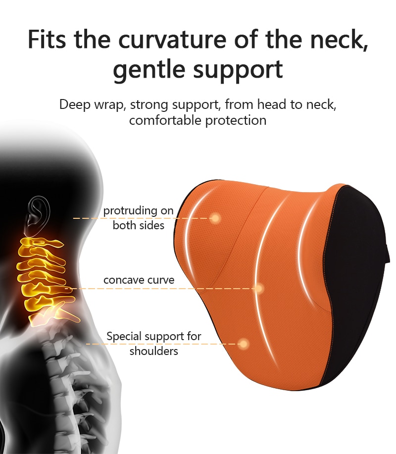 CARRELAX Car Headrest Lumbar Support