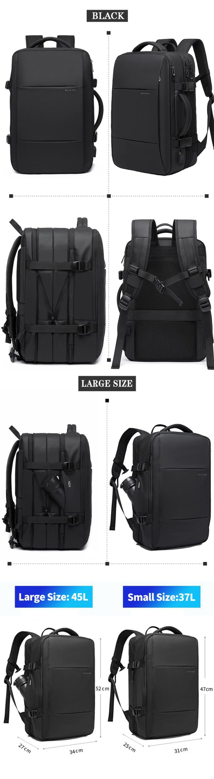 BANGE Travel Backpack 01 scaled