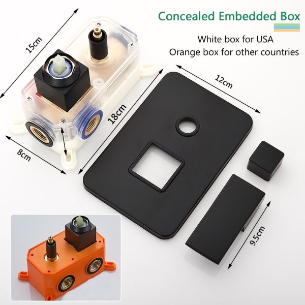 RAINDANCE Black Shower Set