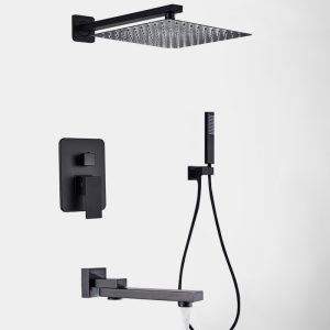 RAINDANCE Black Shower Set 000 RAINDANCE Black Shower Set