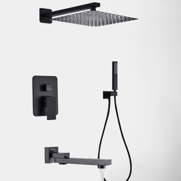 RAINDANCE Black Shower Set